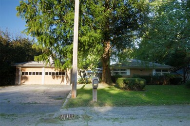 Front of house and garage
