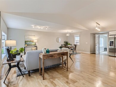 Vaulted ceilings and wood floors