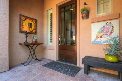 Glass/Alder door at entry