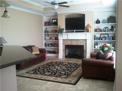 Beautiful 16x14 Hearth Room has built-ins, tiered 