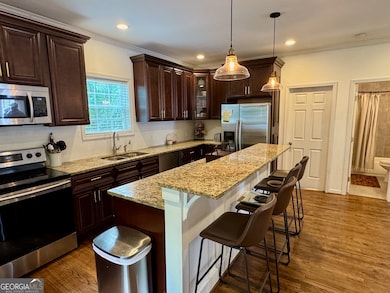 Look at all the counter space! Large island is per
