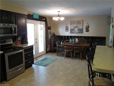 Kitchen and eating area.
