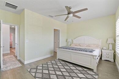 The master bedroom on the top floor.