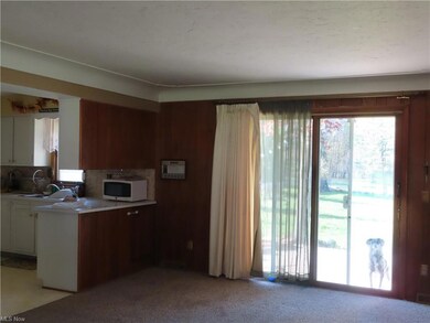 Family Room with Patio doors leading to backyard