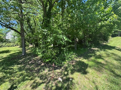 Lot is the wooded area; lot maker shown