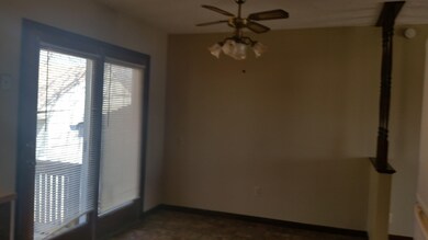 More of dining area and slider to deck