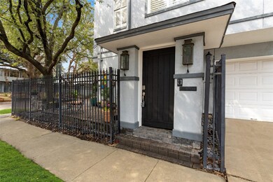 Covered solid patio security door to gated patio a
