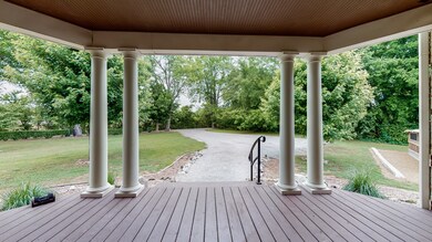 View from front porch - Super private and lots of trees