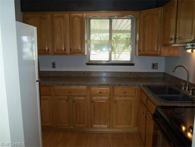Kitchen window looks out to the front of the unit.