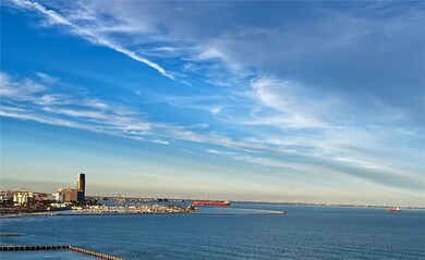 View towards downtown Corpus Christi, facing north