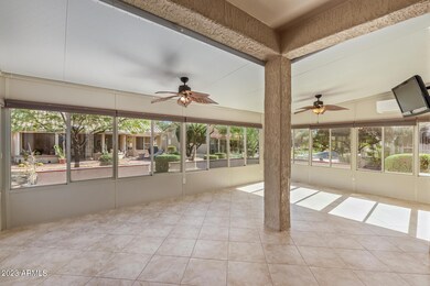 Tiled Heated/Cooled Sun Rm with blinds