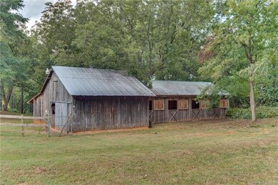 Side of the barn that faces the road.