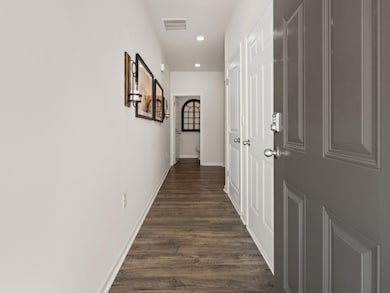 sudbury townhome front entryway hallway at mountain park in dahlonega georgia