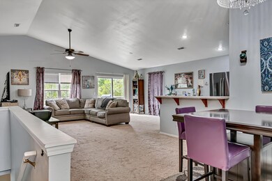 Open concept living & dining