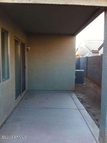 Backyard and covered patio