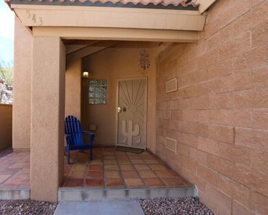 Front door and porch