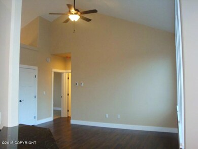 17' vaulted ceilings in Living Room