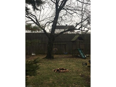 Fenced in back yard.