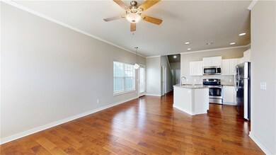 Open concept living and eat-in-kitchen