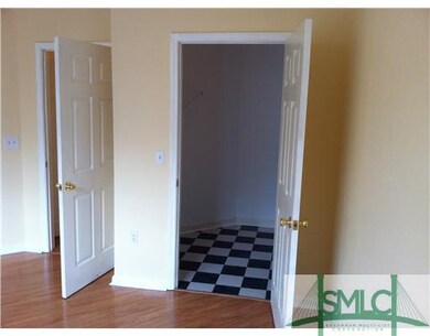 Other. Cute blue and white checked floors in both 
