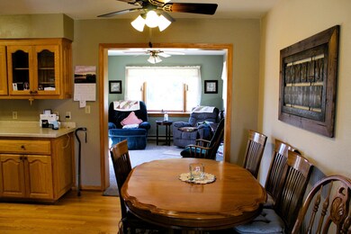 Looking from Living Room toward Kitchen & Sunroom
