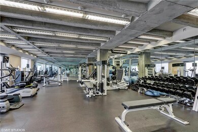 Expansive fitness center with men's and ladies' lo