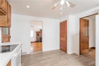 Kitchen also opens into living room