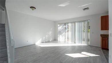 Unfurnished room featuring light wood finished flo