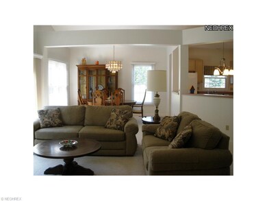 A view from the living area into the formal dining