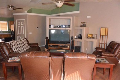 View of living room from front door