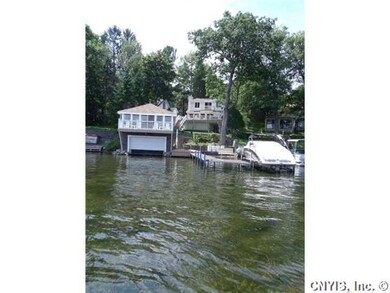 Exterior Back. View from the lake looking at the B
