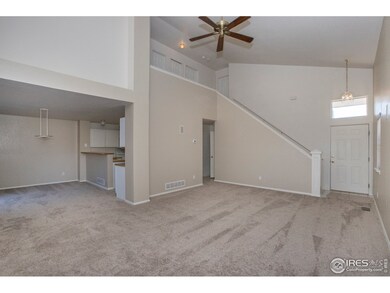 Vaulted ceilings and open floor plan