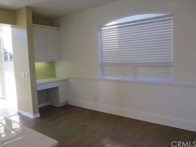 Built in computer desk and storage.