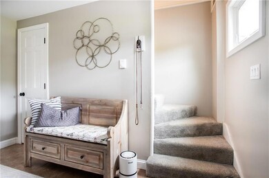 The foyer has a good sized closet.