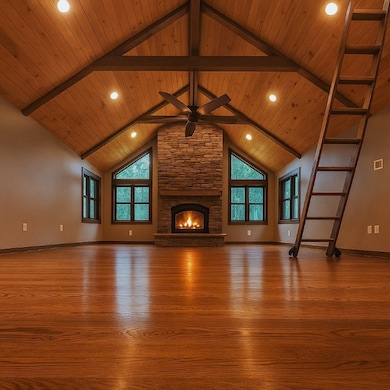 Turn down the lights and turn up the fireplace!  T