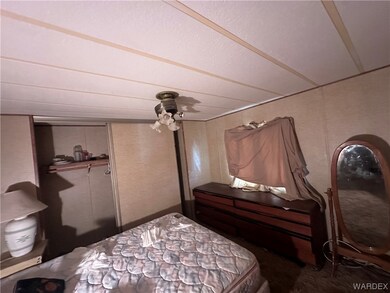 Bedroom with a ceiling fan