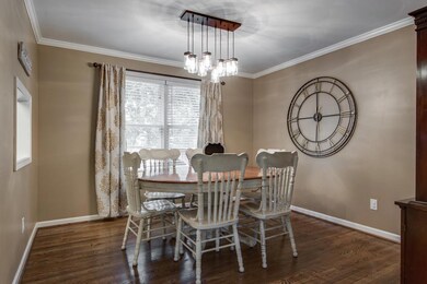 Dining Room with view of mature Trees