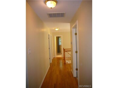 second floor hall way with oversized linen closet,