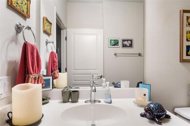 Guest bathroom with toilet and sink