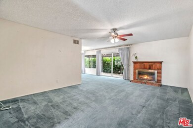 Living room and dining room