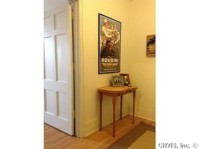 Foyer door into the living room