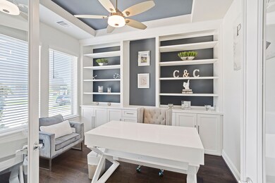 Office with French Doors