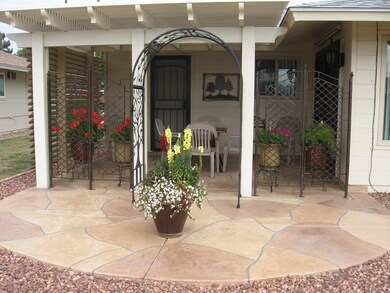 Back covered patio