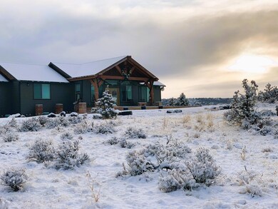 Snowy shot of front of house