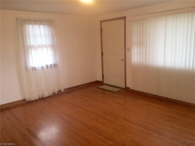 Pretty hardwood flooring in the living room.