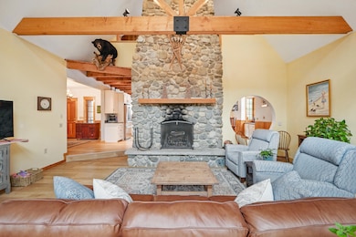 fireplace in living room