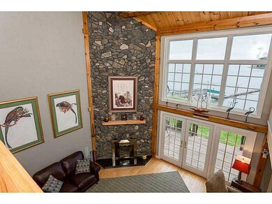 Living Room. Soaring Beach Stone...