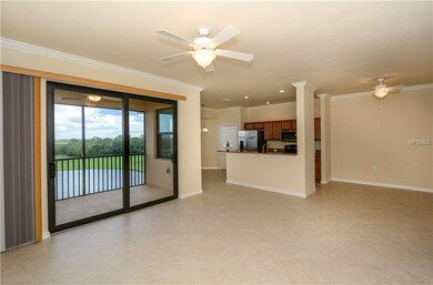 Living room, dining area and kitchen