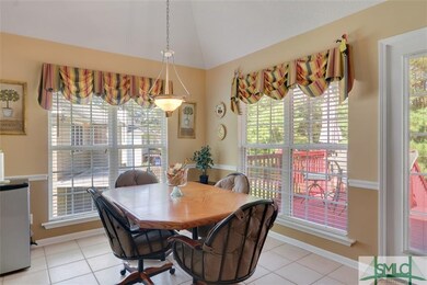 Large breakfast area is open to the family room an