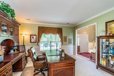 Notice the large furniture in the formal